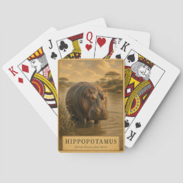 Baraja De Cartas Hipopótamo Ríos de África Oriental VINTAGE
