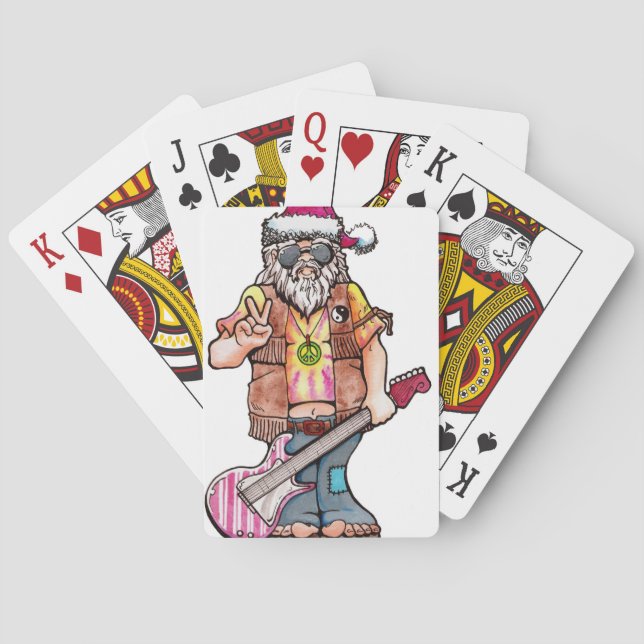 Baraja De Cartas Hippie Santa (Reverso)