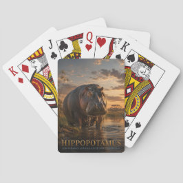 Baraja De Cartas Hippopotamus Río Africano ANIMALES Póker