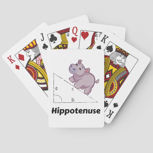 Baraja De Cartas Hippotenuse Funny Math (Reverso)