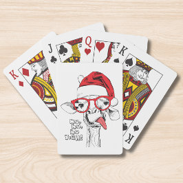 Baraja De Cartas Hipster Navidades Giraffe | Vacaciones