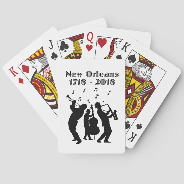 Baraja De Cartas Histórico Tricentenario de Nueva Orleans (Reverso)