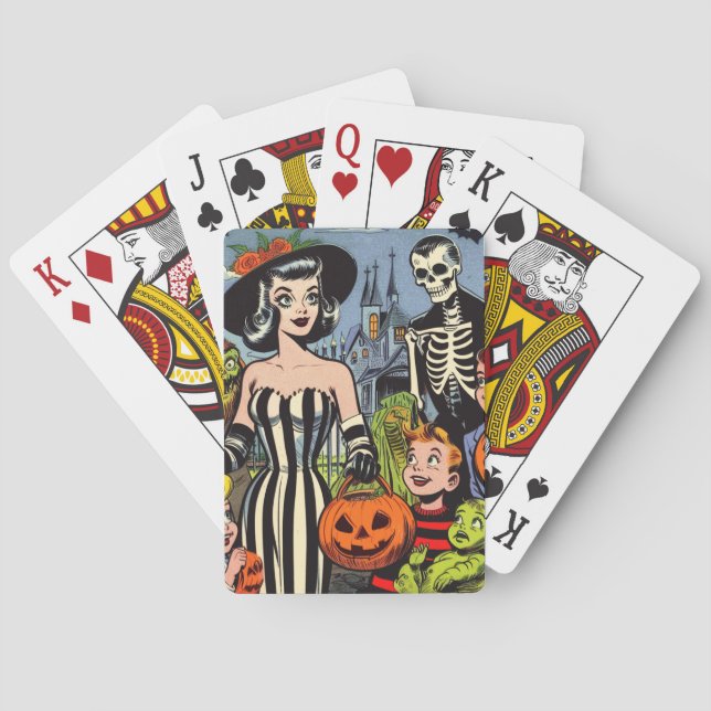 Baraja De Cartas Historietas de Halloween (Reverso)