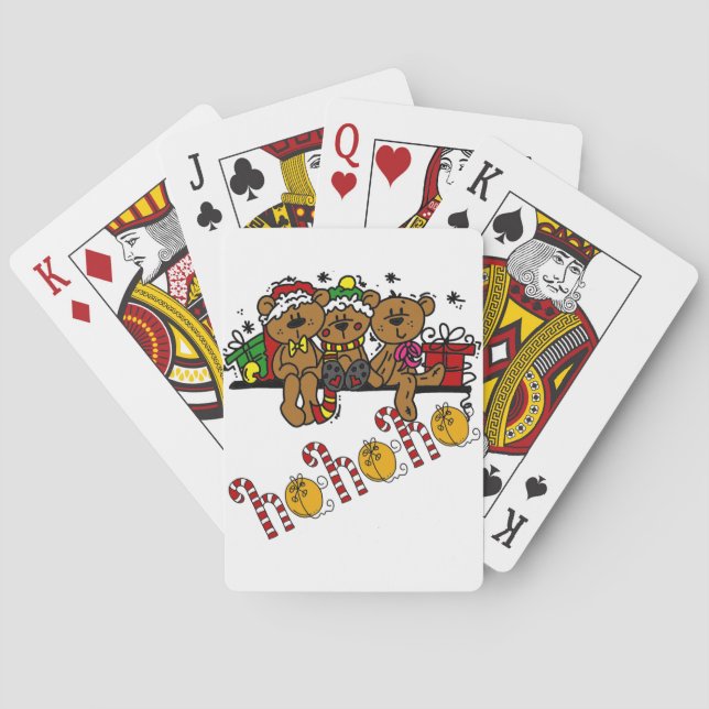 Baraja De Cartas Ho Ho Ho Ho Teddy Bears (Reverso)