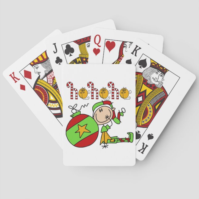 Baraja De Cartas Ho Ho Ho Holiday Elf (Reverso)