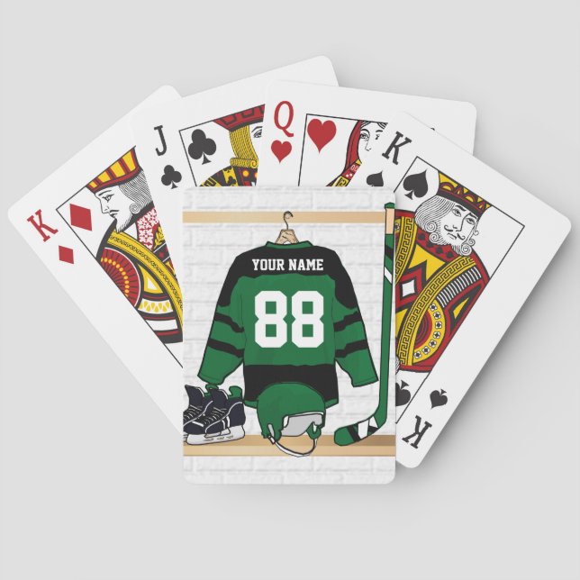 Baraja De Cartas Hockey sobre hielo color Personalizado 1 (Reverso)