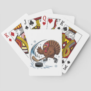 Baraja De Cartas Hockey sobre hielo en el Día de Acción de Gracias,
