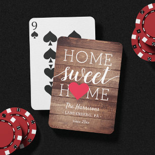 Baraja De Cartas Hogar dulce hogar   Nombre de la familia y Ciudad 