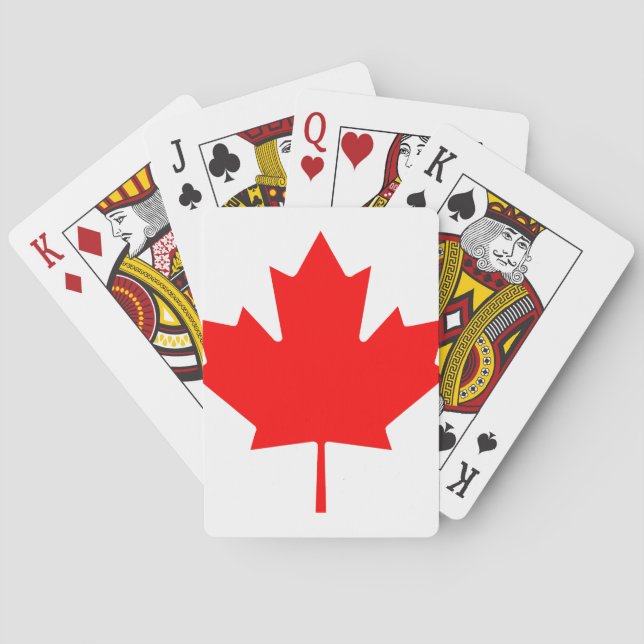 Baraja De Cartas Hoja de arce canadiense (Reverso)