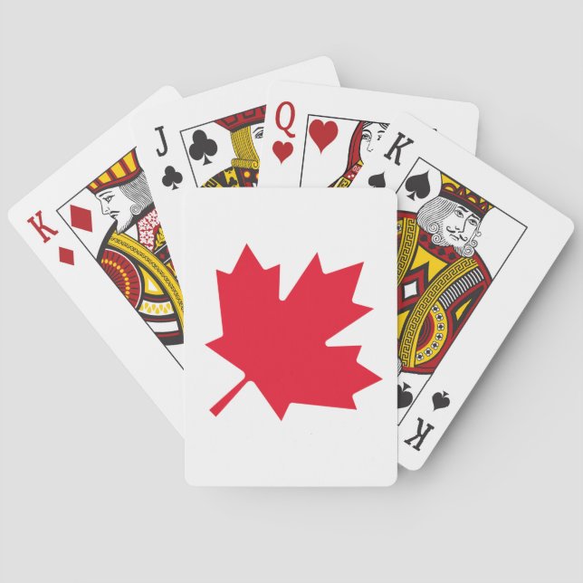 Baraja De Cartas Hoja de arce canadiense (Reverso)