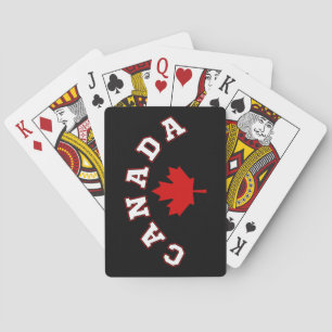 Baraja De Cartas hoja de arce de Canadá