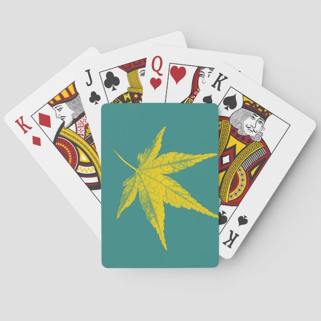 Baraja De Cartas Hoja de arte (Reverso)