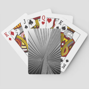 Baraja De Cartas Hoja de palma cromada Art Déco
