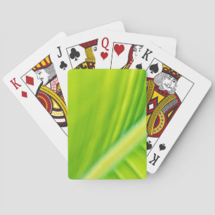 Baraja De Cartas hoja de plátano verde