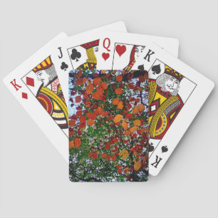 Baraja De Cartas Hojas amarillas, verdes y marrones