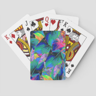 Baraja De Cartas Hojas de árboles psicodélicas