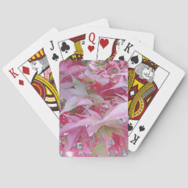 Baraja De Cartas Hojas De Caída Rosadas Y Saladas