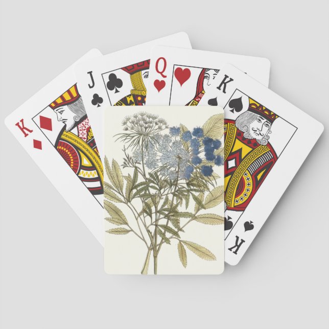 Baraja De Cartas Hojas de encaje - Flores y vegetación (Reverso)