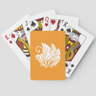 Baraja De Cartas Hojas de ginkgo en forma de mariposa