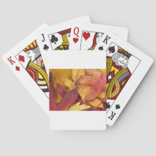 Baraja De Cartas Hojas de la Naturaleza Otoño Caída Árbol Hoja Colo