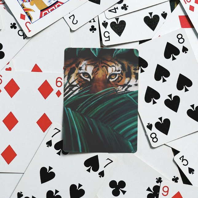 Baraja De Cartas Hojas de la selva verde tigre (Subido por el creador)