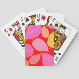 Baraja De Cartas Hojas de otoño.