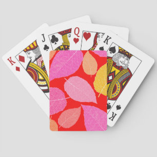 Baraja De Cartas Hojas de otoño.