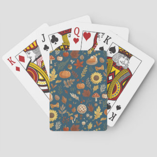 Baraja De Cartas Hojas de otoño con un toque de Acción de Gracias