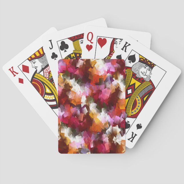 Baraja De Cartas Hojas de otoño dispersas... (Reverso)