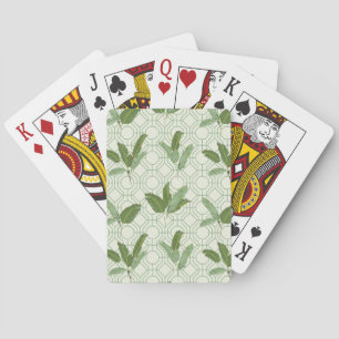 Baraja De Cartas Hojas de palma tropicales