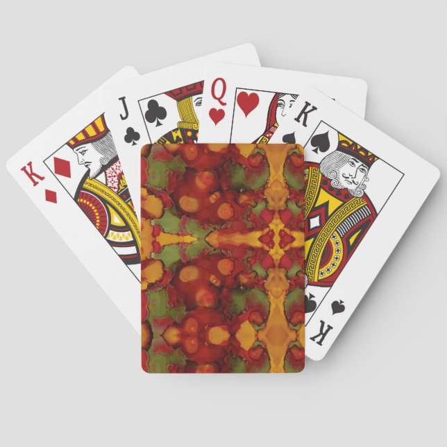 Baraja De Cartas Hojas otoñales (Reverso)