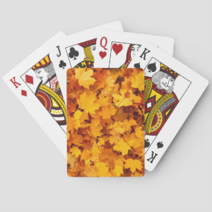 Baraja De Cartas Hojas otoñales