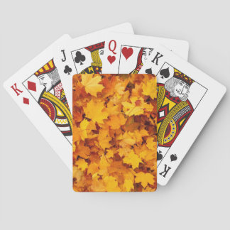 Baraja De Cartas Hojas otoñales