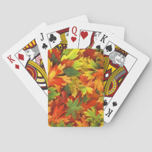 Baraja De Cartas Hojas otoñales