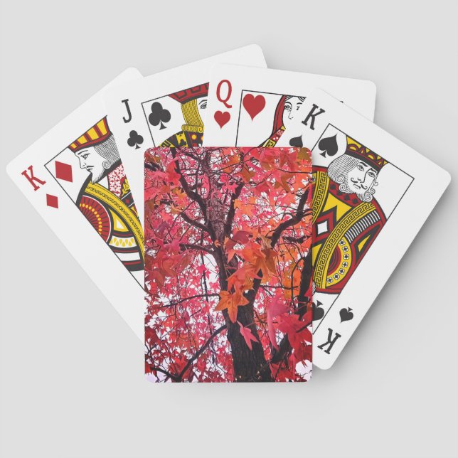 Baraja De Cartas Hojas rosadas (Reverso)