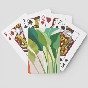 Baraja De Cartas Hojas tropicales