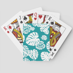 Baraja De Cartas Hojas tropicales multicolores 3
