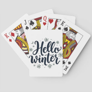 Baraja De Cartas Hola Navidades de invierno Temporada de Invierno d