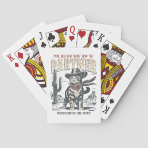 Baraja De Cartas Hola Socio Gato Vaquero