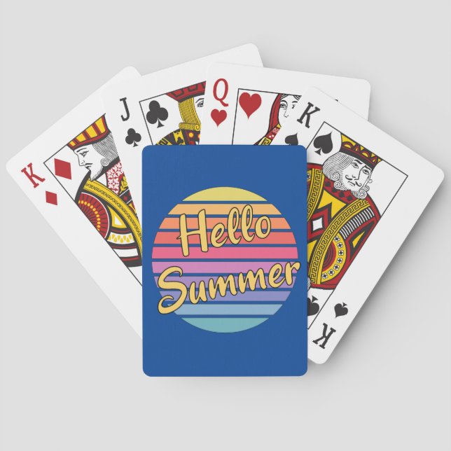 Baraja De Cartas Hola Verano (Reverso)