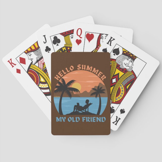 BARAJA DE CARTAS HOLA VERANO MI VIEJO AMIGO (Reverso)