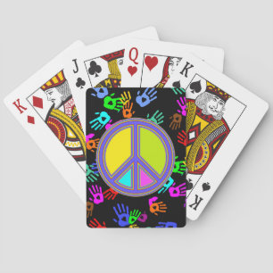 Baraja De Cartas holiES - colorido signo de PAZ + tus ideas