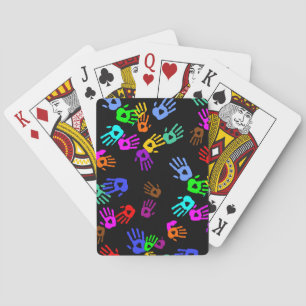 Baraja De Cartas holiES - patrón de color manos 1 + tu trasero.