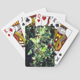 Baraja De Cartas Holly, bayas rojas