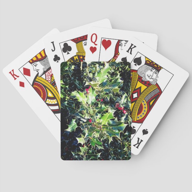 Baraja De Cartas Holly, bayas rojas (Reverso)