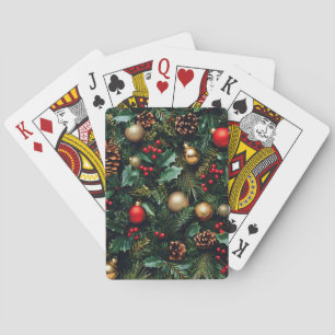 Baraja De Cartas Holly Berry Winter Wonderland