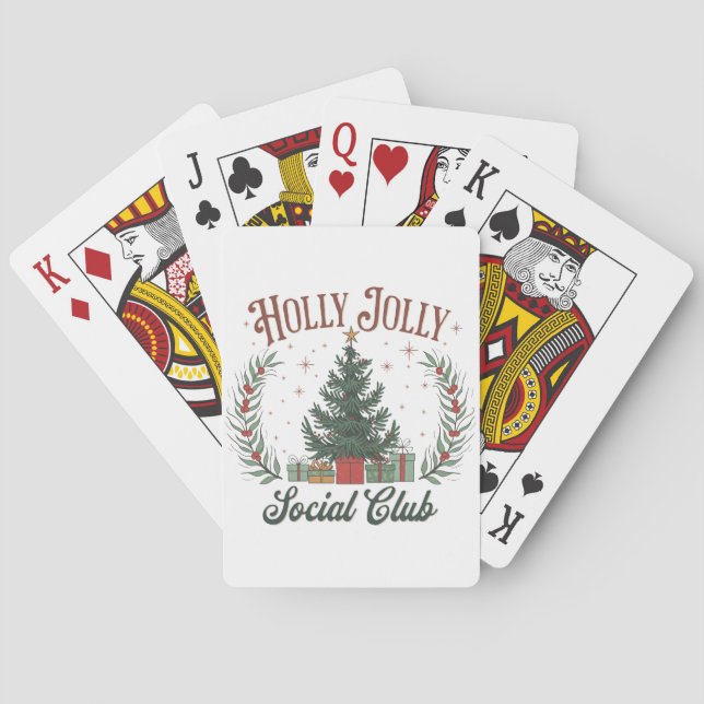 Baraja De Cartas Holly Jolly Social Club (Reverso)