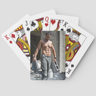 Baraja De Cartas Hombre Caliente Sexy Shirless Construction Worker