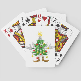 Baraja De Cartas Hombre de árbol de Navidad decorado