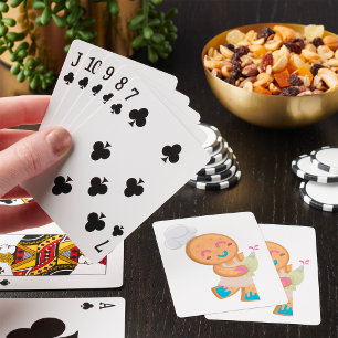 Baraja De Cartas Hombre de jengibre Chef con Bolsa de Piping